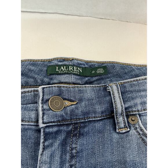 Ralph Lauren‎ Jeans Co Jeans Women’s 10 Blue Denim Premier Straight Cropped LRL - Picture 3 of 11